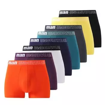 Мужское нижнее белье, большие боксеры, трусы большого размера, модные трусы, нижнее белье ML XL 2XL 3XL 4XL 5XL 6XL 7XL M белый