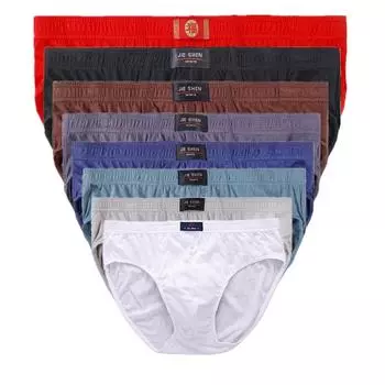 Мужское нижнее белье больших размеров, хлопковые трусы, трусы, трусы, нижнее белье для мальчиков, трусики L, XL, 2XL, 3XL, 4XL, 5XL, 6XL, 7XL L белый