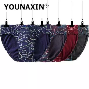 Мужское нижнее белье большого размера, хлопковые трусы, трусы, полосатые шорты, нижнее белье для мальчиков, дышащие трусики L XL 2XL 3XL 4XL 5XL 6XL 7XL L синий