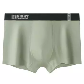 Мужское нижнее белье-боксеры, эластичный пояс со средней посадкой, U-выпуклые шорты, трусы контрастного цвета, дышащие тонкие трусики L светло-желтого