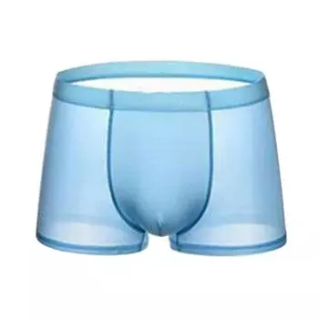 Мужское нижнее белье-боксеры со средней посадкой и эластичным поясом, короткие трусы, дышащие гладкие линии, однотонные U-выпуклые трусы L зелёный