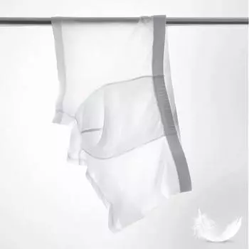 Мужское нижнее белье-боксеры со средней посадкой и эластичным поясом, дышащие однотонные трусы с гладкими линиями, короткие цветные U-выпуклые трусы 3XL