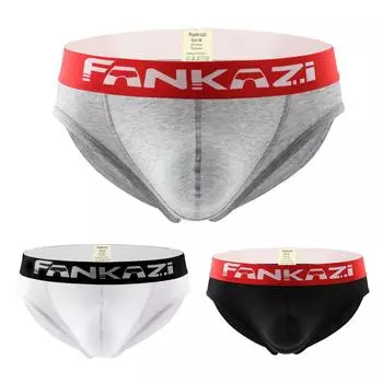 Мужское нижнее белье, хлопковые молодежные сексуальные шорты с низкой талией, удобные и дышащие брюки L чёрный