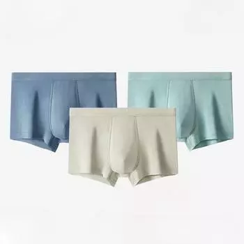 Мужское нижнее белье из модала, антибактериальные шорты-боксеры со средней талией, бесшовные дышащие шорты-боксеры L
