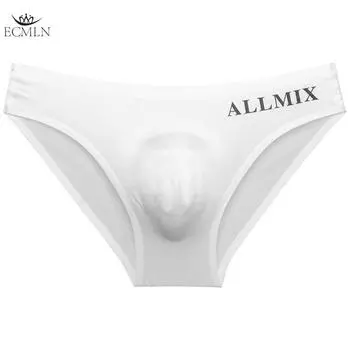 Мужское нижнее белье из прозрачного шелка Ice Silk, сексуальное спортивное нижнее белье с буквами, бесшовные стринги-бикини 2XL