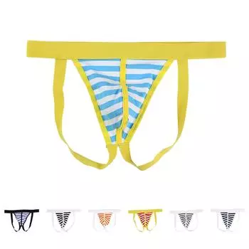 Мужское нижнее белье, модная сетка, сексуальные и удобные стринги L