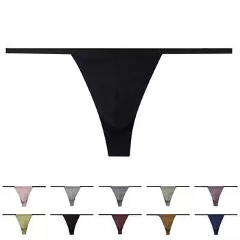 Мужское нижнее белье Мужские купальники с низкой посадкой Нейлоновые трусики Мешочек Обычные сексуальные