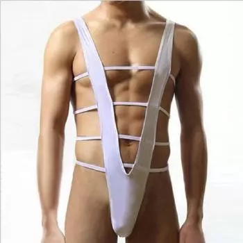 Мужское нижнее белье, мужское боди, трусики с вырезами, комбинезоны, бандажи, стринги one size