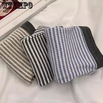 Мужское нижнее белье, приятные для кожи, дышащие спортивные шорты со средней посадкой, мужское нижнее белье, комплект из двух мужских трусов L