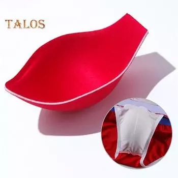 Мужское нижнее белье Push Up Cup Pad Fuller Look Нижнее белье Pouch Bulge Enlarge Губка Pad для плавок Повседневная одежда Спортивные мужские боксеры Bulge Enhancement