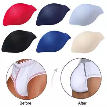 Мужское нижнее белье Push Up Cup Pad Fuller Look Нижнее белье Pouch Bulge Enlarge