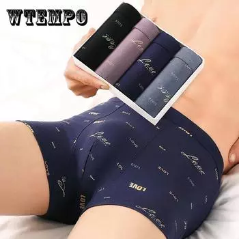 Мужское нижнее белье с 4 карманами и хлопковым принтом, четырехугольное дышащее нижнее белье больших размеров XXXXL