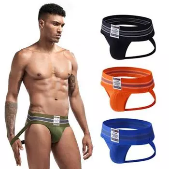 Мужское нижнее белье с бандажами, износостойкие, хлопковые, эластичные, мягкие, мужские трусы для улицы L