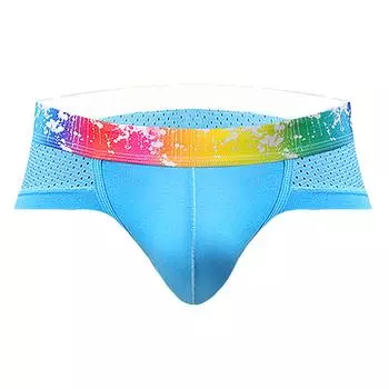 Мужское нижнее белье, сетчатые удобные дышащие трусы, треугольные трусы, сексуальные трусы XXL