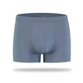 Мужское нижнее белье со средней талией, противоизносные эластичные хлопковые спортивные трусы с плоскими углами, мужские тонкие трусы L чёрный