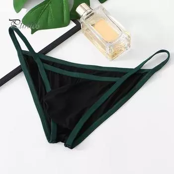 Мужское нижнее белье стринги с низкой талией сексуальные стринги стринги облегающие быстросохнущие Т-образные трусы для повседневной носки на работу и путешествия S