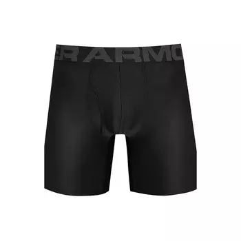 Мужское нижнее белье Under Armour Tech Boxerjock, 6 дюймов, 2 шт., черное 1363619-001 S