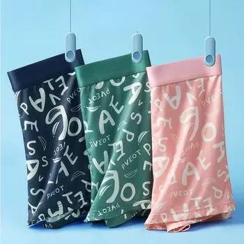 Мужское новое нижнее белье, тонкие трусы, трусы большого размера, спортивные дышащие боксеры из ледяного шелка L чёрный