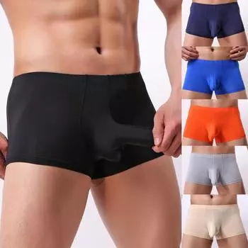 Мужское новое сексуальное дышащее нижнее белье с ледяной резьбой и носом слона L