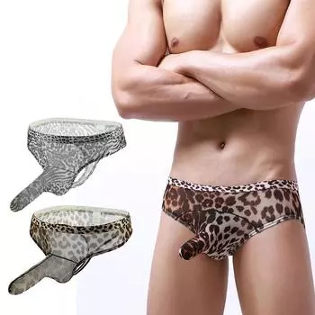 Мужское новое сексуальное дышащее нижнее белье с ледяной резьбой и носом слона M