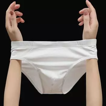 Мужское однотонное треугольное нижнее белье - Сексуальные шорты большого размера M