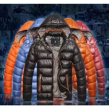 Мужское осенне-зимнее пальто с хлопковой подкладкой. Мужская корейская версия воротника-стойки. Мужское приталенное теплое мужское пальто с хлопковой подкладкой. 8XL красный