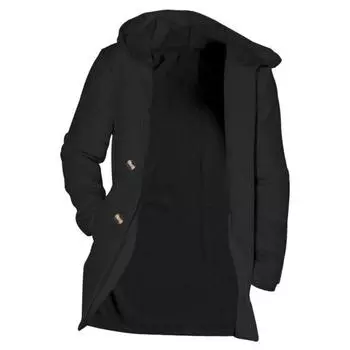 Мужское осенне-зимнее пальто с карманами с капюшоном, двубортный сплошной цвет, средней длины, свободный кардиган с длинным рукавом, толстое теплое мужское пальто, длинная куртка M темные хаки