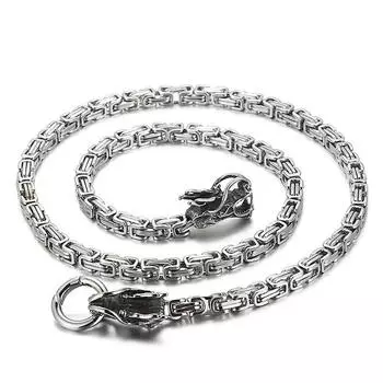 Мужское ожерелье из нержавеющей стали в стиле хип-хоп и рок, аксессуар в виде дракона, украшение в виде животного, ювелирные изделия 71cm
