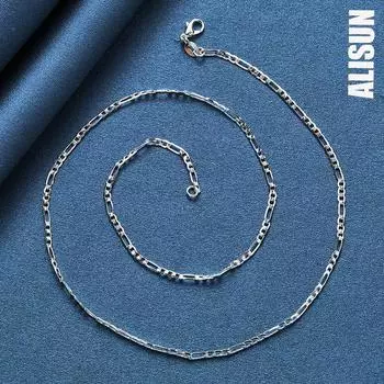 Мужское ожерелье из стерлингового серебра 925 пробы 4 мм, модные свадебные украшения 40CM