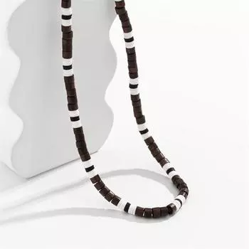 Мужское ожерелье Креативный мягкий темперамент Мужские украшения Деревянные бусины Мужские подарки Цепочка для воротника в стиле бохо