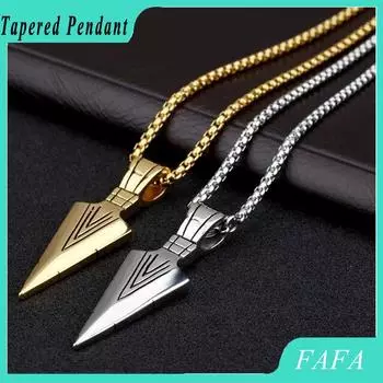 Мужское ожерелье со стрелой, кулон из нержавеющей стали, короткая цепочка с килем, ретро-ювелирные изделия, подарки