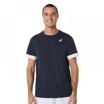 Мужское пальто ASICS SS Top 2041A255402 Мужская круглая футболка с коротким рукавом