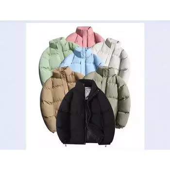 Мужское пальто из графенового хлопка с воротником-стойкой, мужская свободная повседневная модная однотонная универсальная зимняя теплая куртка для мужчин S