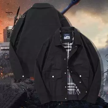 Мужское пальто-карго с лацканами и длинными рукавами, однотонная куртка с карманами, украшениями, в стиле ретро, деловая верхняя одежда 2XL хаки