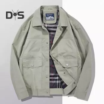 Мужское пальто-карго с лацканами и длинными рукавами, однотонная куртка с карманами, украшениями, в стиле ретро, деловая верхняя одежда 3XL синий