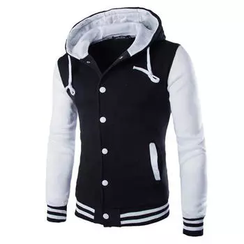 Мужское пальто, куртка, верхняя одежда, зимняя тонкая толстовка с капюшоном, теплая толстовка с капюшоном M красный