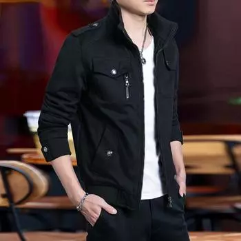 Мужское пальто, летняя новая тонкая куртка, повседневная тонкая одежда для весны и осени, модные красивые топы в корейском стиле M