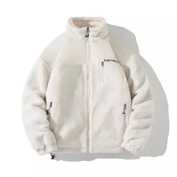 Мужское пальто осень-зима контрастного цвета с хлопковой подкладкой, утолщенное молодежное теплое универсальное пальто из овечьей шерсти для мужчин M