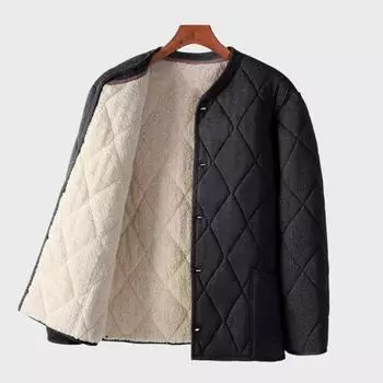 Мужское пальто с V-образным вырезом и длинным рукавом, однобортное, ветрозащитное, теплое, однотонное, утолщенное XL темно-синий