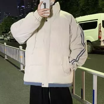 Мужское пальто зимнее с хлопковой подкладкой Мужская новая повседневная верхняя куртка с хлопковой подкладкой M