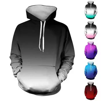 Мужское плюшевое теплое пальто с принтом, флисовый свитер, повседневное пальто, свитер с карманами, осенне-зимнее пальто M циан