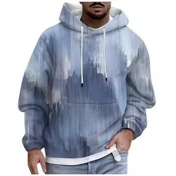 Мужское плюшевое теплое пальто с принтом, флисовый свитер, повседневное пальто, свитер с карманами, осенне-зимнее пальто M