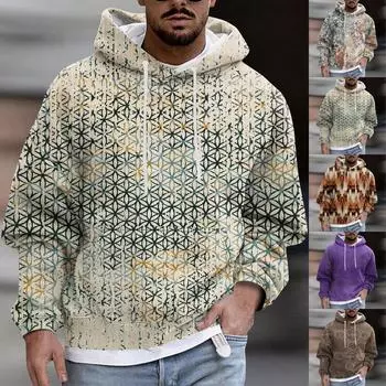 Мужское плюшевое теплое пальто с принтом, флисовый свитер, повседневное пальто, свитер с карманами, осенне-зимнее пальто XXXL