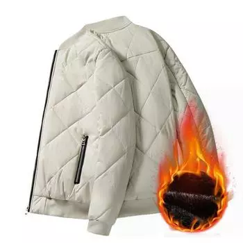 Мужское пуховое пальто, флис, брендовая одежда, плотная, осенняя куртка, мужские зимние парки 2024 года, мужская повседневная одежда, мужской тренч, верхняя одежда, для мужчин S серый