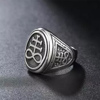 Мужское ретро-кольцо из титановой стали 13