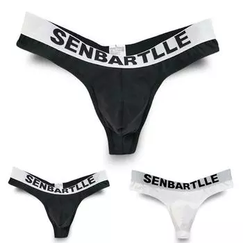 Мужское сексуальное хлопковое нижнее белье, трусы с низкой талией, выпуклый чехол, эластичный лифтинг бедер L