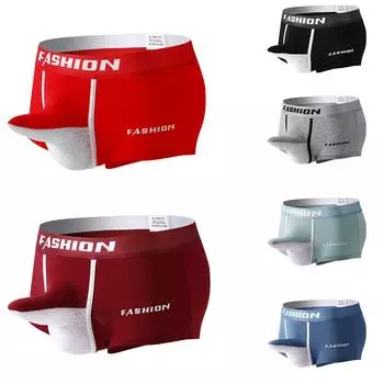 Мужское сексуальное модное нижнее белье, шорты, нижнее белье, мягкое сексуальное индивидуальное нижнее белье с носом слона L