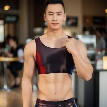 Мужское сексуальное нижнее белье без рукавов для фитнеса и йоги с высокой эластичностью One Size