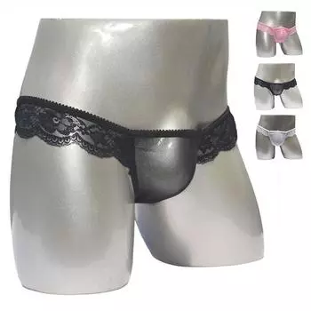 Мужское сексуальное нижнее белье, прозрачные дышащие сетчатые трусы, мягкие кружевные трусы