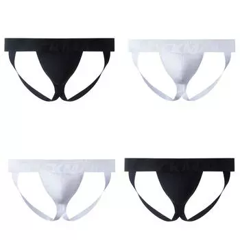 Мужское сексуальное нижнее белье, удобные двойные стринги, впитывающие пот, сексуальное нижнее белье XL